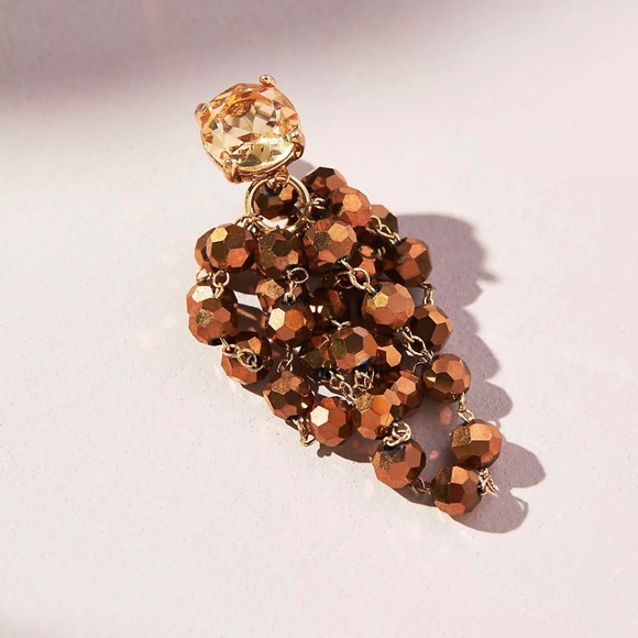 Waterfall Beaded Drop Earrings | Anthropologie - Picture 2 of 4